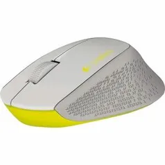 [ APP R$55 ] Mouse Sem Fio Wireless M280 Nano Cinza/Amarelo - Logitech