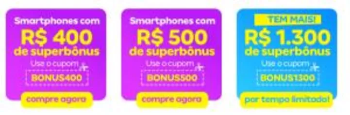 Cupons de desconto em iPhones da Magazine Luiza