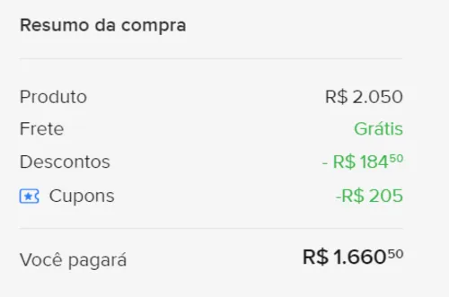 Imagem na descrição da promoção