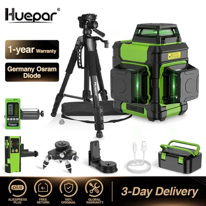 [Moedas/ Do Brasil] Nível Auto-nivelador Green Beam Laser Huepar HM03CG