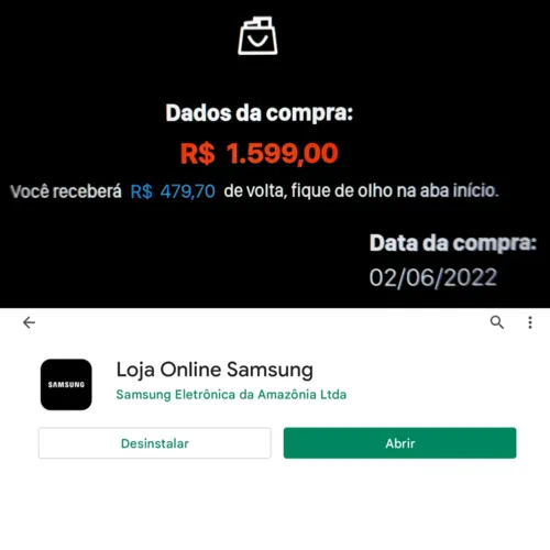 Imagem na descrição da promoção