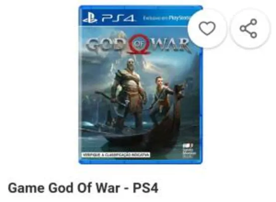 God of war 4 (frete grátis para retirada na loja)