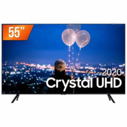 (Cc shoptime+cupom) Smart TV LED 55" Ultra HD 4K Samsung 55TU8000 Crystal | R$2348