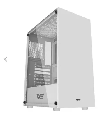 GABINETE GAMER AIGO DARKFLASH DK100, MID-TOWER, LATERAL DE VIDRO, BRANCO, DK100-WH