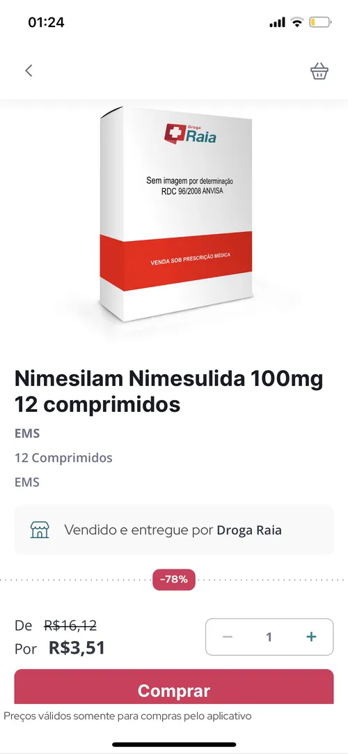 Imagem na descrição da promoção