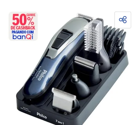 [Banqi R$ 85] Aparador de Pelos Philco Body Groom Aqua 7 em 1