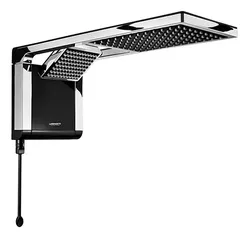 Lorenzetti Acqua Ultra Duo chuveiro elétrico de parede preto-cromado 7800W 220V