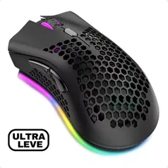 Mouse Gamer Ultra Leve Colmeia Para Jogo Rgb Chroma Ergonomico 7200 Dpi Gamers Ecom