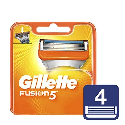 (PRIME) Carga Para Aparelho De Barbear Gillette Fusion5 4 unidades