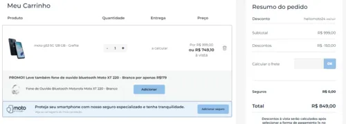 Imagem na descrição da promoção