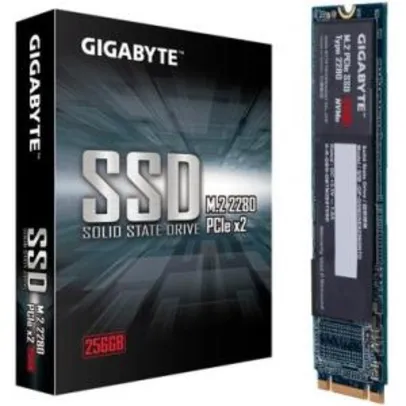 SSD Gigabyte 256GB, M.2 NVMe, Leitura 1200MB/s, Gravação 800MB/s - GP-GSM2NE8256GNTD