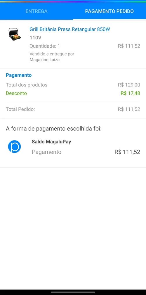 Imagem na descrição da promoção