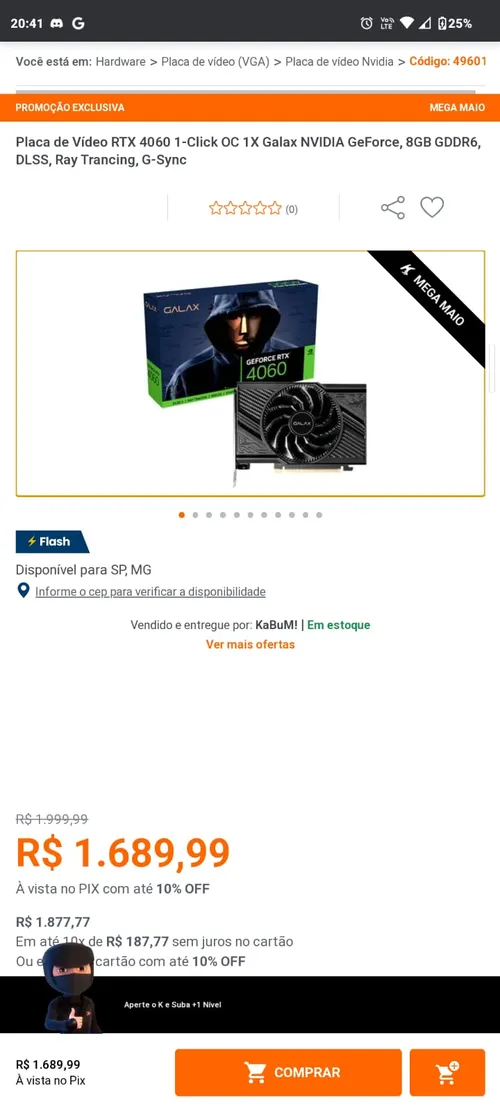 Imagen na descrição da promoção