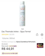 Água Termal Avene 300ml | R$ 45