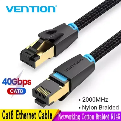 [Novo Usuario] Vention cabo Internet IBK Cat6 Black Round, 5 metros