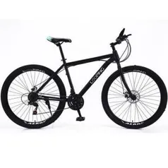 Bicicleta Aro 29 Freio À Disco 21 Marchas Shimano Mountain Bike Aço Carbono Looping | R$539