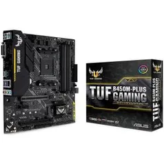 Placa Mãe Asus TUF B450M-PLUS GAMING Chipset B450 AMD AM4 mATX DDR4