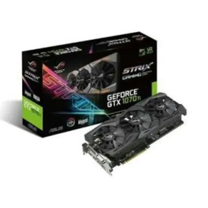 Placa de Vídeo Asus Geforce GTX 1070 TI ROG Strix Advanced 8GB GDDR5 256Bit, ROG-STRIX-GTX1070TI-A8G-GAMING