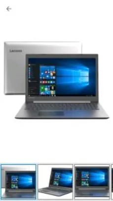 Notebook Lenovo Ideapad 330 Intel Core i7 8GB 1TB - 15,6" Full HD - Placa de Vídeo 2GB Geforce MX150 - Windows 10 - R$ 2.699,10
