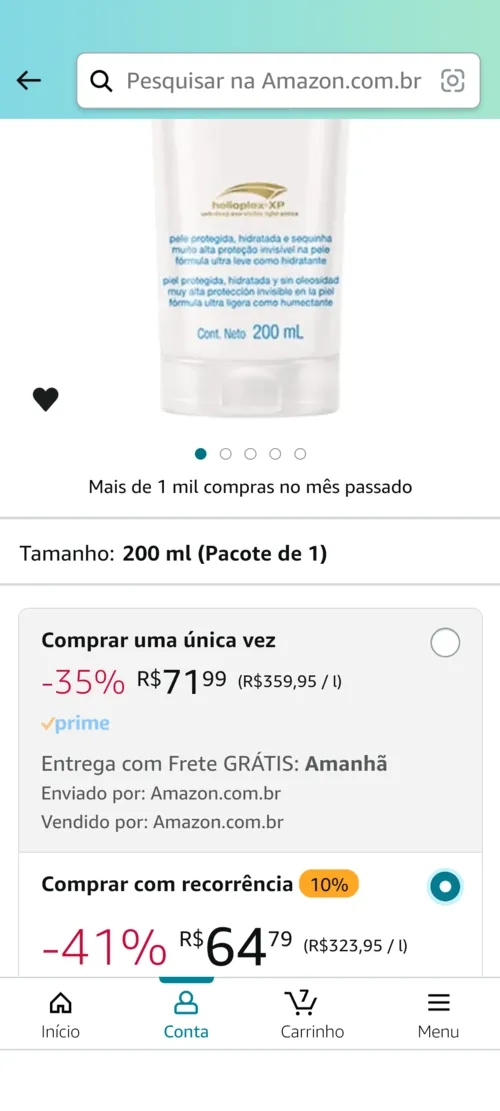 Imagem na descrição da promoção