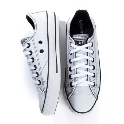 Tênis All Star Chuck Taylor Unissex Cano Baixo Couro Branco All