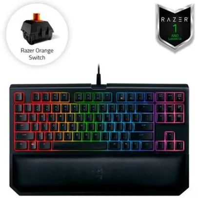 Teclado Mecânico Gamer Razer BlackWidow Tournament V2, Chroma, Razer Switch Orange, US