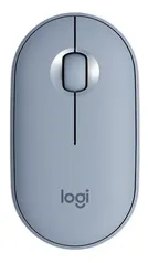 Mouse sem fio Logitech  Pebble M350 cinza-azulado