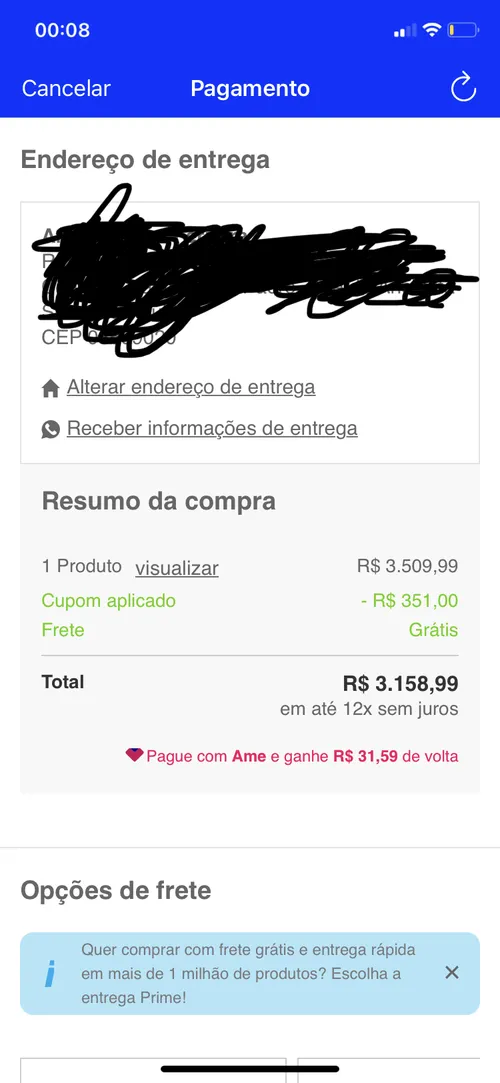 Imagem na descrição da promoção