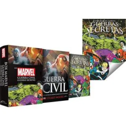 Box - Marvel: Guerra Civil e Guerras Secretas (Edição Slim) + Pôster por R$ 19