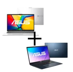 Notebook ASUS Vivobook Go 15 E1504GA-NJ447 Cool Silver + Notebook ASUS E510MA-BR1347WS Star Black