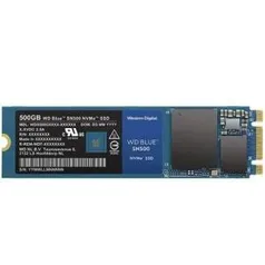 SSD WD Blue SN500, 500GB, M.2 NVMe, Leitura 1700MB/s, Gravação 1450MB/s