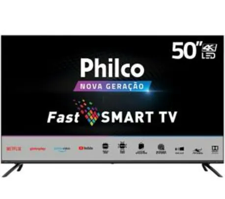 Smart tv Philco 50' com android R$1800