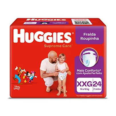 Fralda Huggies Supreme Care Roupinha XXG - 24 fraldas