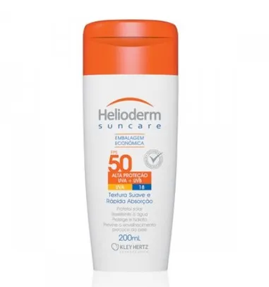 Protetor Solar Corporal Helioderm Suncare Fps 50 Com 200ml