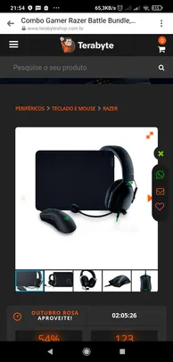 Combo Gamer Razer Battle Bundle, Mouse Gamer DeathAdder V2 + Headset Gamer BlackShark V2 X + Mousepa