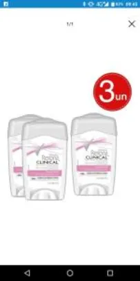 3 Unidades do desodorante Clinical rexona,..