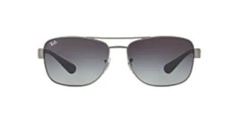 [OKULOS] Ray-Ban RB3518L 029/8G Grafite Lente Cinza Degradê