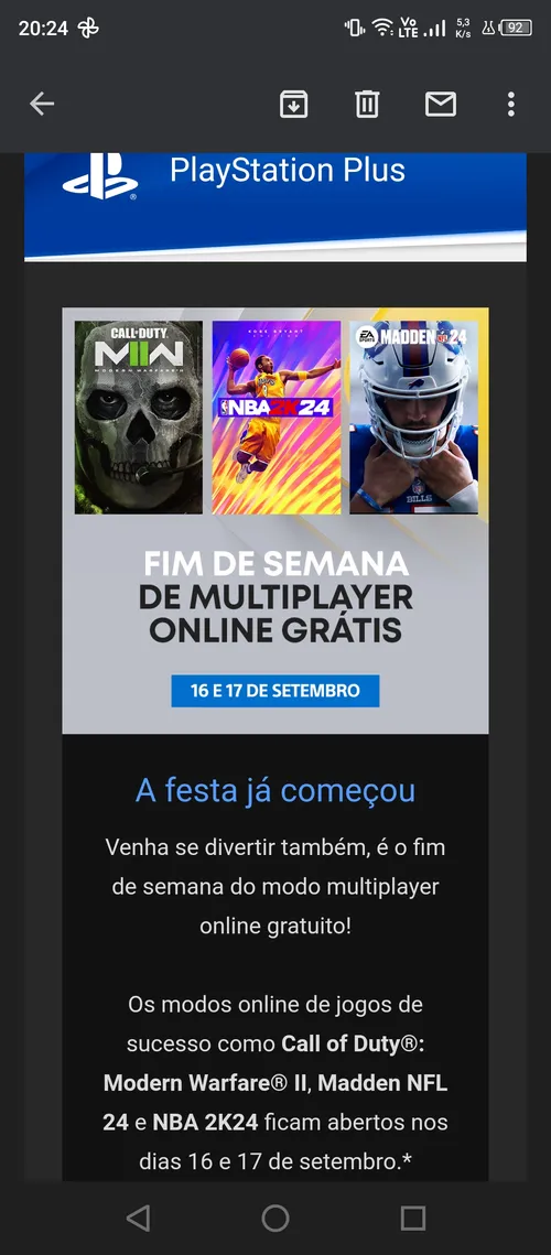 Imagem na descrição da promoção