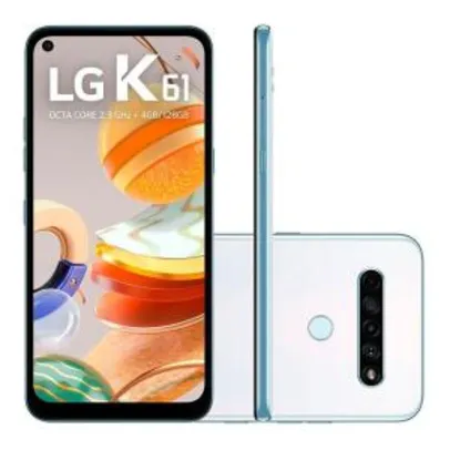 Smartphone LG K61 Lmq630bmw 128GB - Branco | R$ 1.169