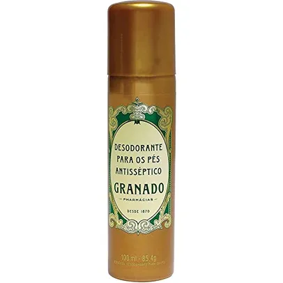 Desodorante Aerossol para pés Tradicional, Granado, Dourado, 100ml