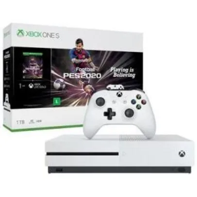 Console XBOX One S 1TB PES2020