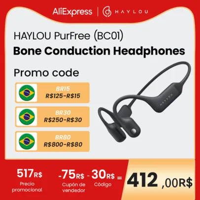 Fones de ouvido HAYLOU PurFree (BC01)