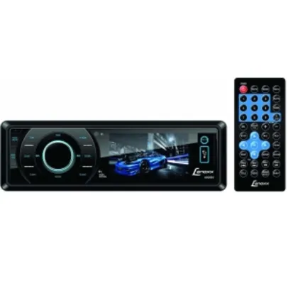 DVD Player Automotivo Lenoxx Sound AD 2603 com Tela de 3 Polegadas, Rádio AM/FM, Entrada USB, SD e Auxiliar + Controle Remoto