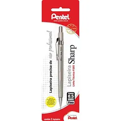 Lapiseira Pentel Sharp P200 0.5Mm Prata, Pentel, Sm/P205-Z, Prata