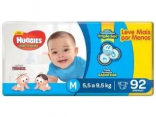 [APP + R$5 de volta] Fralda Huggies Turma da Mônica - M - 92 un. | R$ 48