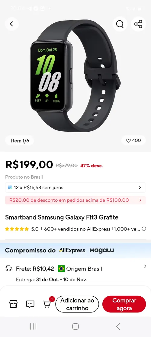 Imagem na descrição da promoção