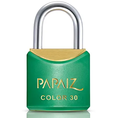 Cadeado Color Line, Papaiz, CR30, Verde