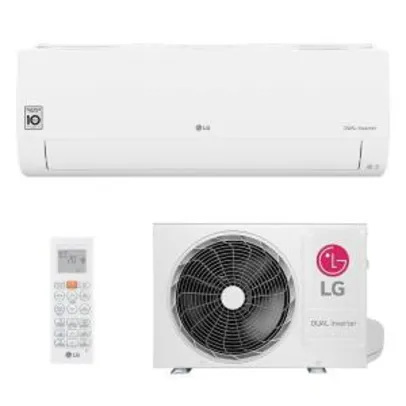 [ AME R$ 1.668] Ar Condicionado Split Hw Dual Inverter Voice Lg 12000 Btus Frio 220V | R$1.799