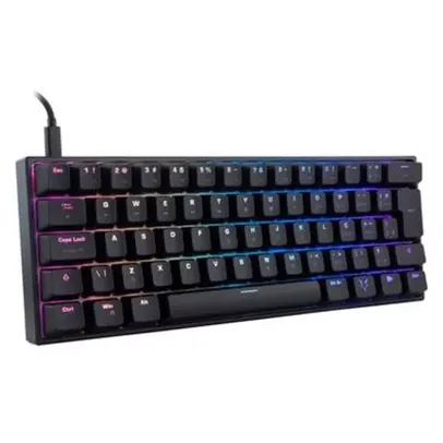 (APP) Teclado Mecânico Gamer Husky Gaming Blizzard, Preto, 60%, Switch Gateron Red, ABNT2, RGB