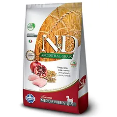 Ração Farmina N&D Ancestral Grain Frango Cães Adultos Raças Médias